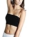 NIKIBIKI Women Seamless Classic Bandeau Top, Made in U.S.A, One Size (Black)