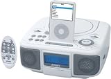 Jensen iPod Docking System with CD - White