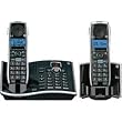 GE Dect 6.0 Digital Dual Keypad 2-Handset Black Cordless Phone with Goog-411 and Digital Answering System (28851FE2)
