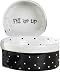 Pet Studio Black & White Polka Dot Dish 5 Small