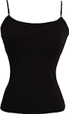 Stretch Cotton Camisole with Shelf Bra Junior Plus