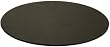 Black Leather Oval 17 x 14 Conference Pad