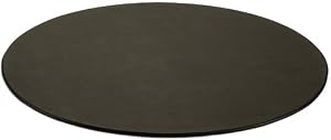 Black Leather Oval 17 x 14 Conference Pad