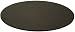 Black Leather Oval 17 x 14 Conference Pad