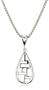 Zina Sterling Silver Windows Teardrop Pendant, 17"