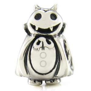 Authentic Ohm Sterling Dracula VAMPIRE Bat Halloween European Bead Charm