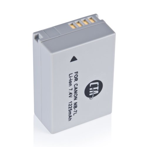 CTA Digital DB-NB7L NB-7L Rechargeable Lithium-Ion Battery (1225mAh, 7.4V) Replacement for Canon NB-7L Battery