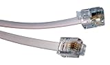Max Value ADSL Cable, RJ11 Plug to Plug, 10 Mtrs, White