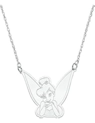 Sterling Silver Disney Tinker Bell Necklace Jewelry 18"