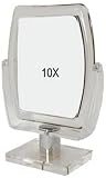 Rucci Arcuate Stand Mirror, Acrylic, 1X/10X