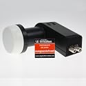 Inverto IDLB-TWNL 40 Uni-Twin LNB Ultra (Feeddurchmesser 40 mm) für Analoger und Digitaler Satelliten-Receiver schwarz