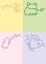 Cuttlebug 2-Inch-by-2.75-Inch Embossing Folders (Set of 4), Animals