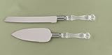 Cake Knife and Server Set Acrylic Handle (1 per order) Wedding Accesory