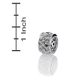 Sterling Silver Round CZ Slider Pendant