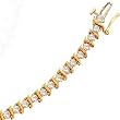 1.00Ct.T.W. Round Brilliant Cut Diamonds, 14K Yellow Gold, Diamond Tennis Bracelet