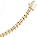14kt Yellow Gold Wavy Diamond Tennis Bracelet