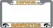 Iowa Hawkeyes Chrome License Plate Frame - SET OF 6 - Sports Merchandise
