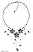 Purple Amethyst Floral Choker Necklace, title=