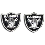 Studded NFL Earrings - Oakland Raiders