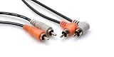 BRAND NEW HOSA CRA-202R 6 FOOT DUAL RCA (RIGHT ANGLE TO STRAIGHT) CABLE