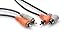 BRAND NEW HOSA CRA-201R 3 FOOT DUAL RCA (RIGHT ANGLE TO STRAIGHT) CABLE