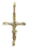 14kt Gold Crucifix Cross Charm-PD1828