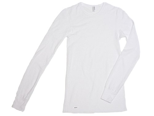 YogaColors Solid Color Light-Weight Fashionable Thermal Shirt T407 - White T407 XL