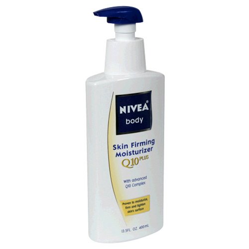 Nivea Body Skin Firming Moisturizer, Q10 Plus, 13.5 fl oz (400 ml) (Pack of 2)