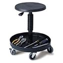 Work Trolley (Black) (16"-21" High x 18" Dia (at base))