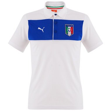 PUMA Herren Polo Shirt Italia, white, M, 740376 02 Preisvergleich