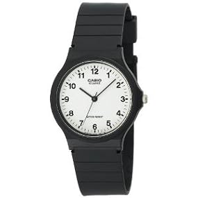 Casio #MQ24-7B Men's Casual Rubber Strap Analog Watch