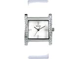 Sekonda White Mother of Pearl Dial White Leather Strap Ladies Summer Watch 4823