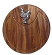 Wood Chicken Cutting Board 13"D