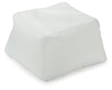 Magma-Heimtex 31531 Sitzm&ouml;bel Foot Stool Cosy, 50x50x30cm, 60Liter, Polystyrolf&uuml;llung, Original Knauf, Farbe wei&szlig;