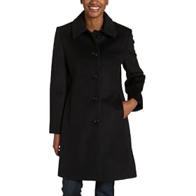 Jones New York Ladies Petite Single Breasted Classic Coat by Jones New York