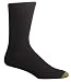 Gold Toe Men's Canterbury Dress Sock, Black, 3-Pack Sock Size 10-13