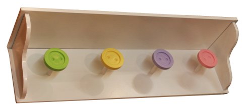 Build A Bear Workshop Button Coat and Hat Rack - White