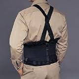 Back Support Belt, XL, 42 to 48 Waist, Lycra knit mesh w/ 4 wide cinching closure. Black. EA