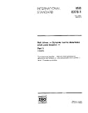 ISO 8370-1:1993, Belt drives - Dynamic test to determine pitch zone location - Part 1: V-belts