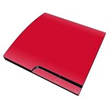 Solid State Red Design Skin Decal Sticker for the Playstation 3 PS3 SLIM Console