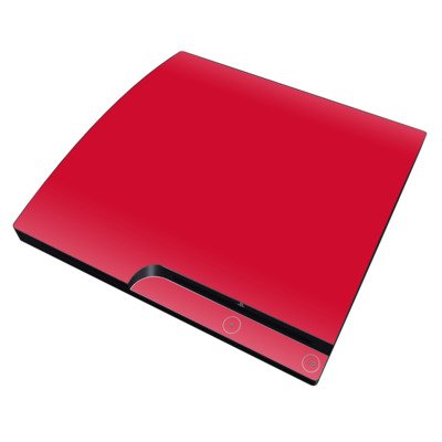 Solid State Red Design Skin Decal Sticker for the Playstation 3 PS3 SLIM Console