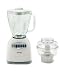Oster 6646 Osterizer 12-Speed Blender with Glass Jar and Food Processor, White