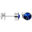 6mm Bezel September Birthstone Stud Earrings