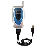 Coiled Power Hot Sync and Charge USB Data Cable w/ Tip Exchange for the Samsung SPH-A660 - Gomadic Brand