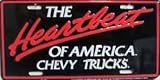 Heartbeat Chevy Truck License Plate