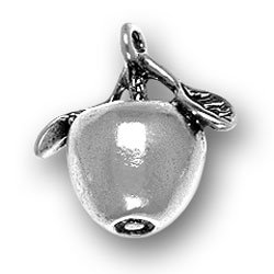 Sterling Silver Apple Charm