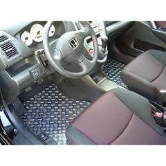 Fu�matten Aluminium vorne ohne Kantenschutz passend f�r Skoda Fabia II Steilheck 5-t�rig 2007-