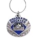 Colorado Rockies Oval Pewter Keychain