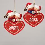 Mom's Favorite Mother & Child Christmas Ornament 3 #W3757