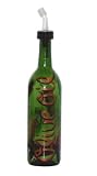 Review ArtisanStreet  / ArtisanStreet's Green Glass Oil Bottle. Hand Painted with Italian Vegetable Design. Features Open & Close Spout. Made to Order, Signed by Artisan.